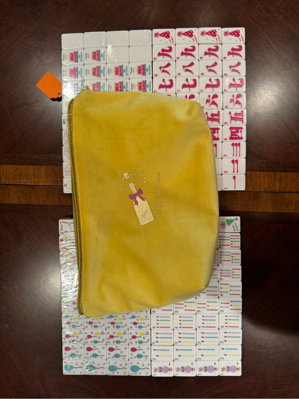 American Mahjong Tiles with Yellow Zipper Pouch - Picture 5 of 14